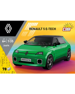 Cobi 24674 Renault 5 e-Tech Gr&oslash;nn - 78 deler