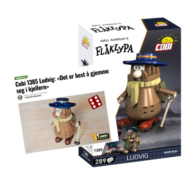 Cobi 1385 Ludvig figur Flåklypa - 289 deler