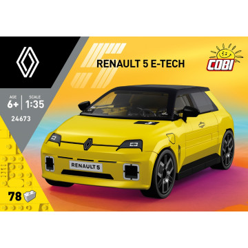 Cobi 24673 Renault 5 e-Tech Gul - 78 deler