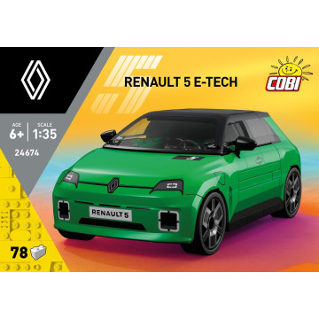 Cobi 24674 Renault 5 e-Tech Grønn - 78 deler