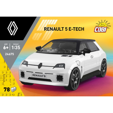 Cobi 24675 Renault 5 e-Tech Hvit - 78 deler