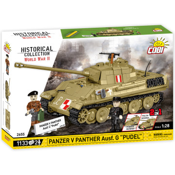 Cobi 2655 Panzer V Panther Ausf. G "Pudel" - 1133 deler