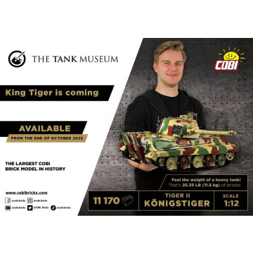 Cobi 2808 Tiger II Königstiger - 11170 deler