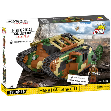 Cobi 2993 Mark I Tank - 878 deler