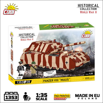 Cobi 3138 Panzer VIII Maus - 1353 deler
